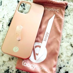 iPhone 12 rose gold loopy case
